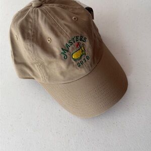 Masters Khaki Cap with Embroidered Logo